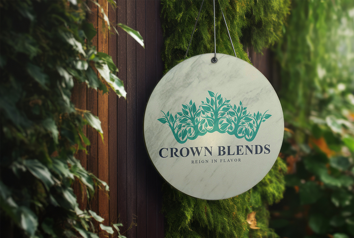 Crown Blend logo 2 Boutique plaque